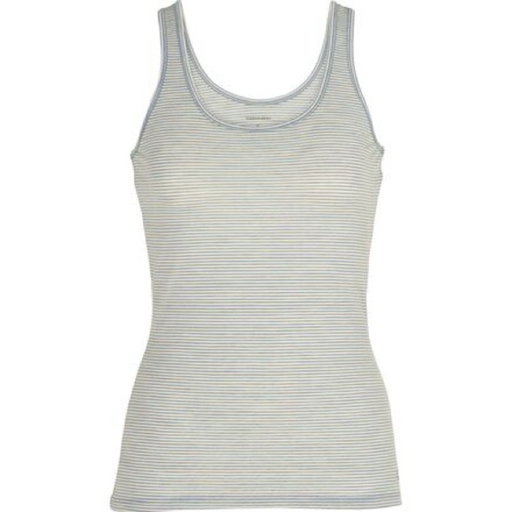 Icebreaker Green Striped Tank Top
